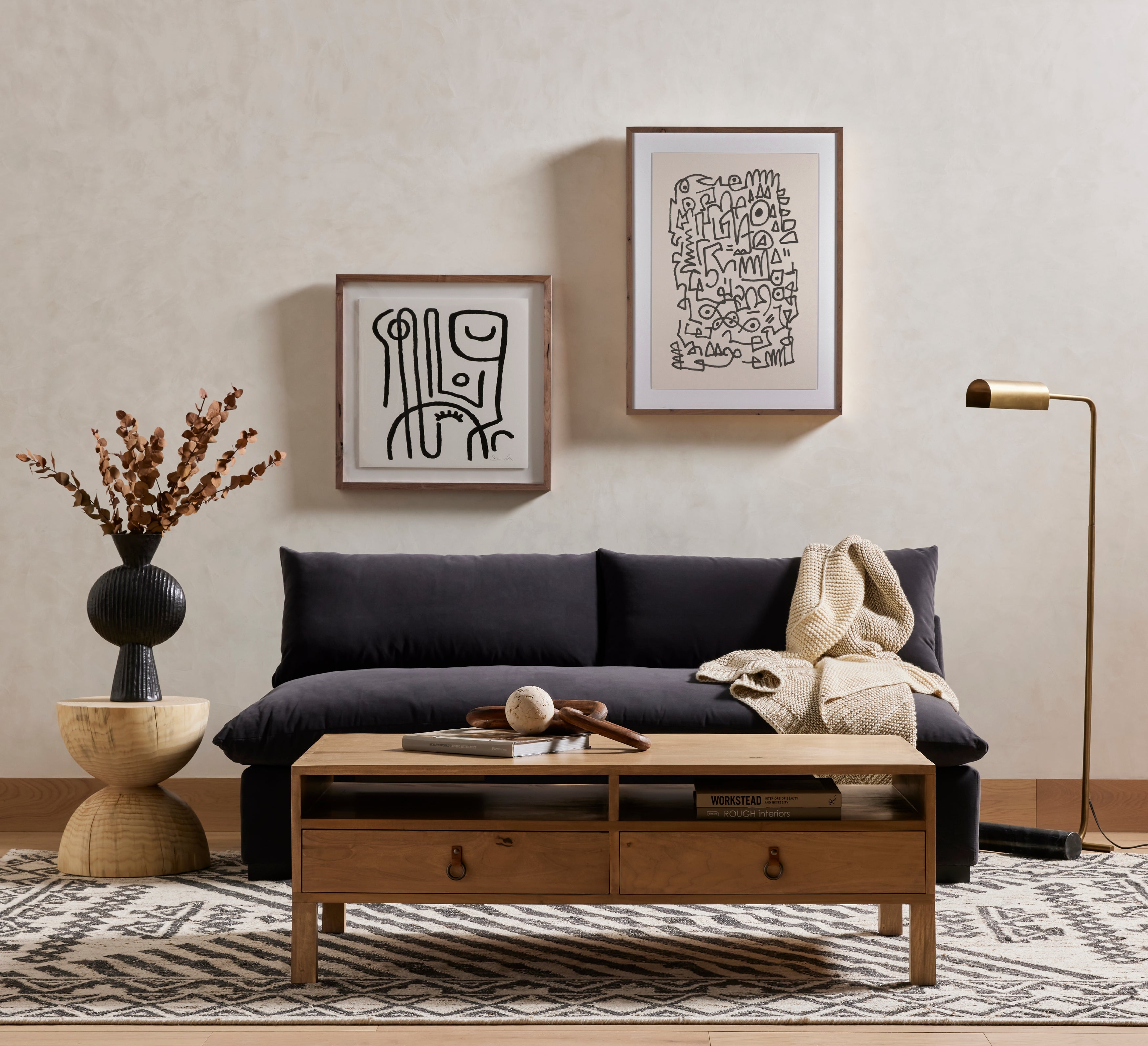 Aliza End Table End Tables Four Hands     Four Hands, Burke Decor, Mid Century Modern Furniture, Old Bones Furniture Company, Old Bones Co, Modern Mid Century, Designer Furniture, https://www.oldbonesco.com/