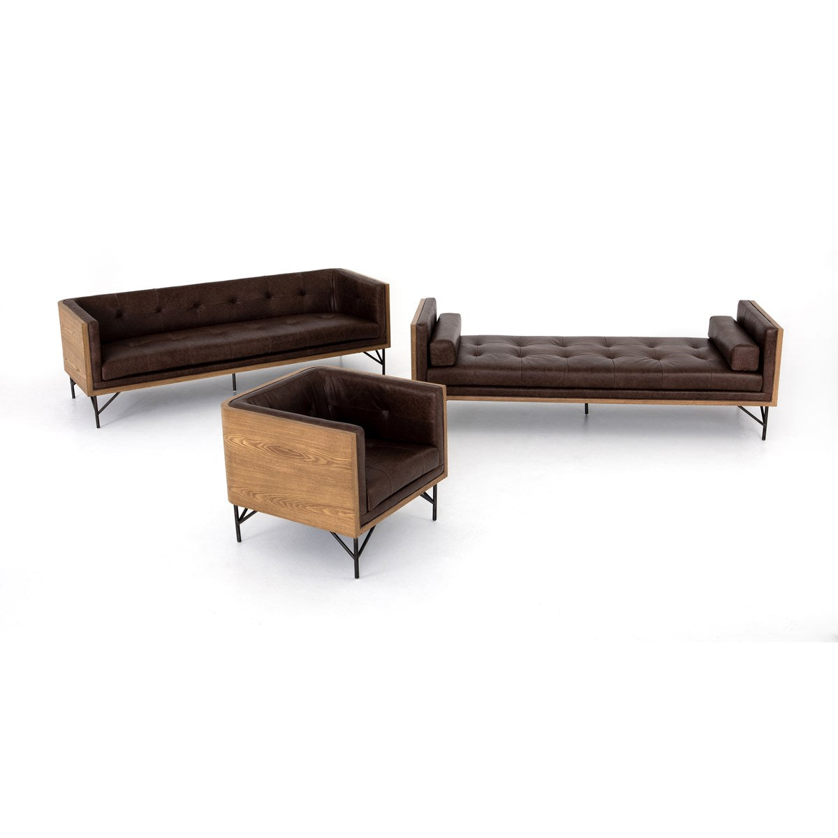 Holden Chaise Holden Chaise Four Hands     Four Hands, Burke Decor, Mid Century Modern Furniture, Old Bones Furniture Company, Old Bones Co, Modern Mid Century, Designer Furniture, https://www.oldbonesco.com/