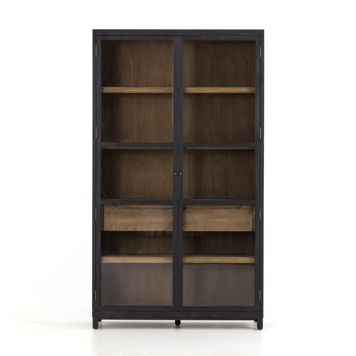 Millie Cabinet-Drifted Black/Drifted Oak Cabinet Four Hands     Four Hands, Burke Decor, Mid Century Modern Furniture, Old Bones Furniture Company, Old Bones Co, Modern Mid Century, Designer Furniture, https://www.oldbonesco.com/