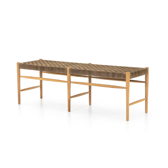 Wyatt Bench-Clear Drift Soap Benches Four Hands     Four Hands, Burke Decor, Mid Century Modern Furniture, Old Bones Furniture Company, Old Bones Co, Modern Mid Century, Designer Furniture, https://www.oldbonesco.com/