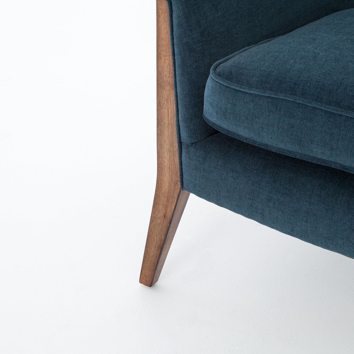 Load image into Gallery viewer, Nomad Chair - Plush Azure Lounge Chair Four Hands     Four Hands, Mid Century Modern Furniture, Old Bones Furniture Company, Old Bones Co, Modern Mid Century, Designer Furniture, https://www.oldbonesco.com/
