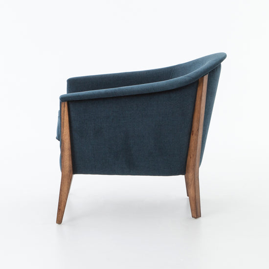 Load image into Gallery viewer, Nomad Chair - Plush Azure Lounge Chair Four Hands     Four Hands, Mid Century Modern Furniture, Old Bones Furniture Company, Old Bones Co, Modern Mid Century, Designer Furniture, https://www.oldbonesco.com/
