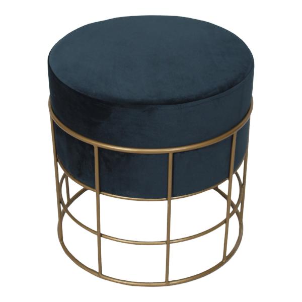 Horton Stool Blue Stools & Benches Moe's     Four Hands, Burke Decor, Mid Century Modern Furniture, Old Bones Furniture Company, Old Bones Co, Modern Mid Century, Designer Furniture, https://www.oldbonesco.com/