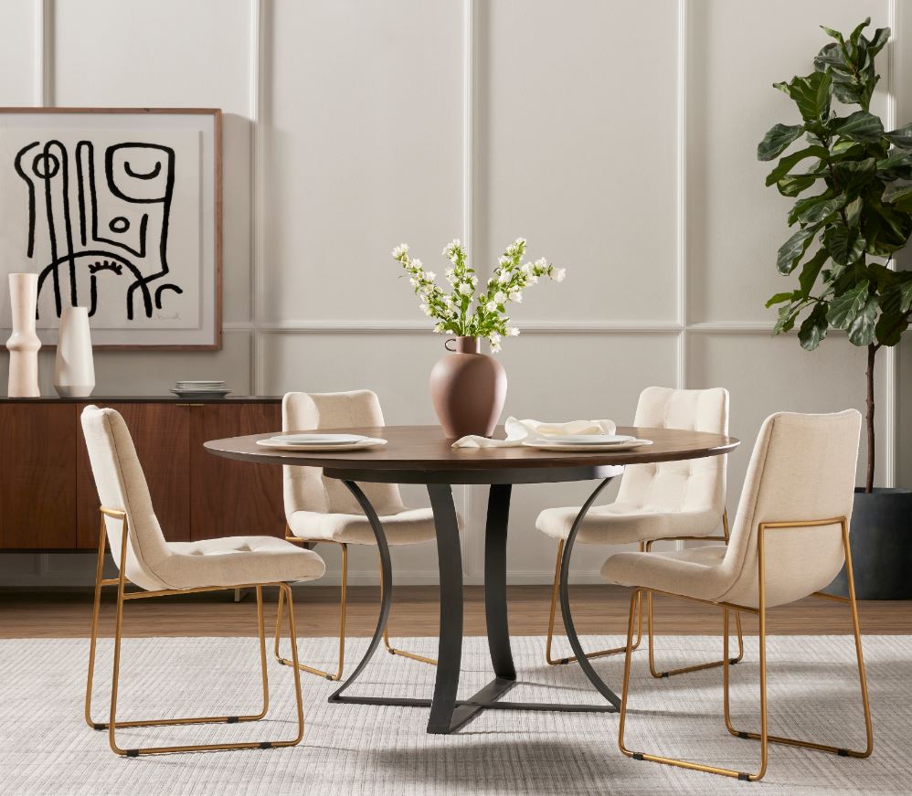 Gage Dining Table Dining Table Four Hands     Four Hands, Mid Century Modern Furniture, Old Bones Furniture Company, Old Bones Co, Modern Mid Century, Designer Furniture, https://www.oldbonesco.com/