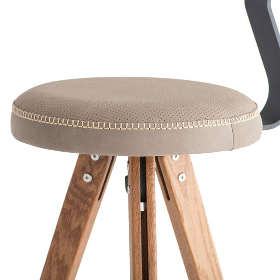 Load image into Gallery viewer, Theo Bar Stool - Grey BAR AND COUNTER STOOL District Eight     Four Hands, Burke Decor, Mid Century Modern Furniture, Old Bones Furniture Company, Old Bones Co, Modern Mid Century, Designer Furniture, https://www.oldbonesco.com/
