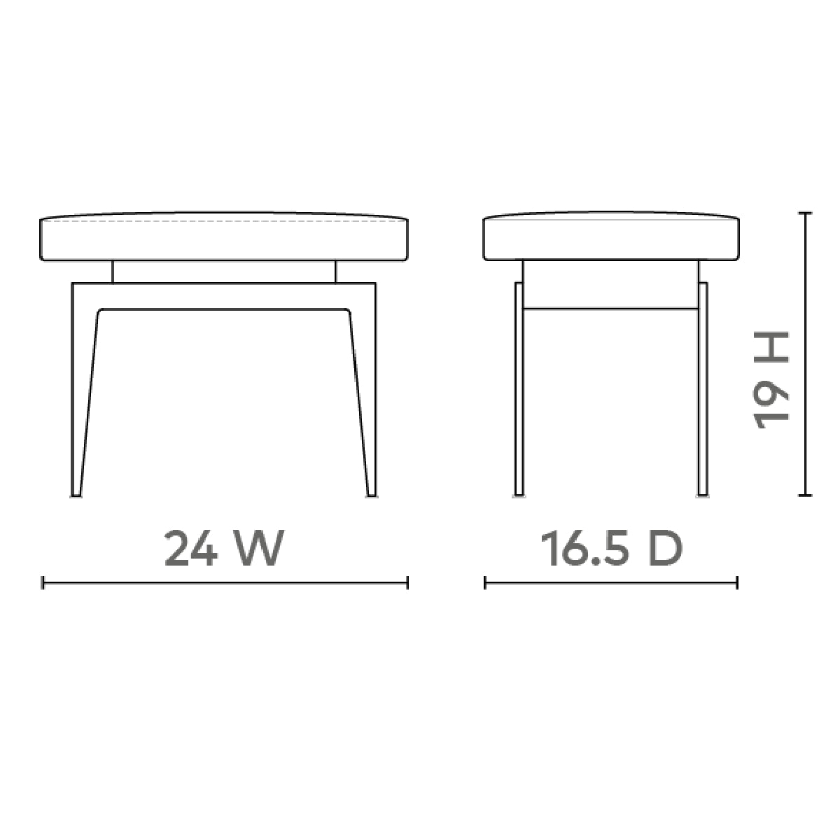 Winston Stool Benches Bungalow 5     Four Hands, Burke Decor, Mid Century Modern Furniture, Old Bones Furniture Company, Old Bones Co, Modern Mid Century, Designer Furniture, https://www.oldbonesco.com/