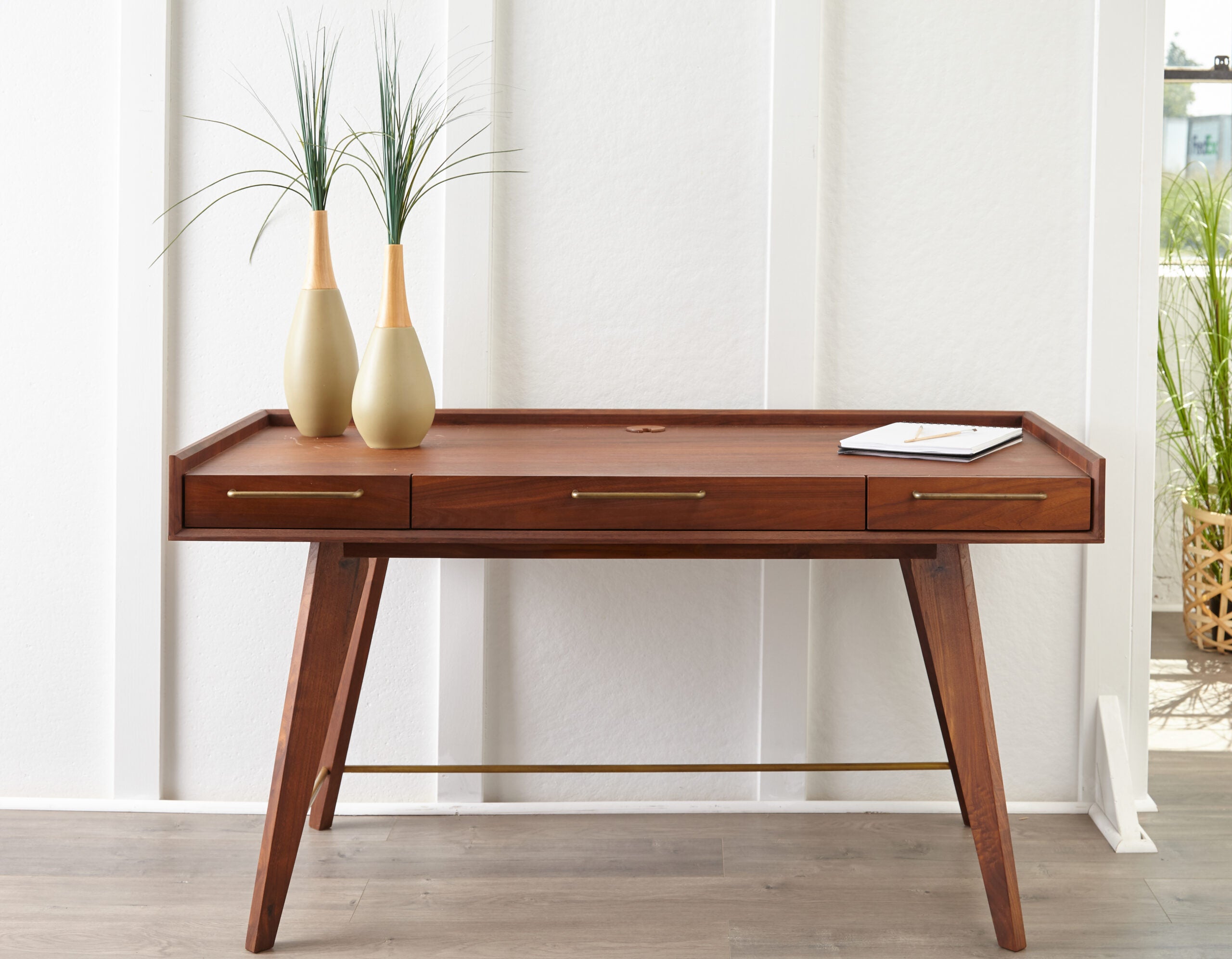 Denali 3 Drawer Home Desk Desks Unique Furniture     Four Hands, Mid Century Modern Furniture, Old Bones Furniture Company, Old Bones Co, Modern Mid Century, Designer Furniture, https://www.oldbonesco.com/