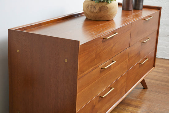 Denali 6 Drawer Double Dresser Dressers Unique Furniture     Four Hands, Mid Century Modern Furniture, Old Bones Furniture Company, Old Bones Co, Modern Mid Century, Designer Furniture, https://www.oldbonesco.com/