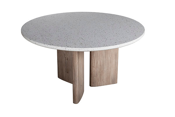 HARRELL ROUND OUTDOOR DINING TABLE 55" Outdoor Dining Table Dovetail     Four Hands, Burke Decor, Mid Century Modern Furniture, Old Bones Furniture Company, Old Bones Co, Modern Mid Century, Designer Furniture, https://www.oldbonesco.com/