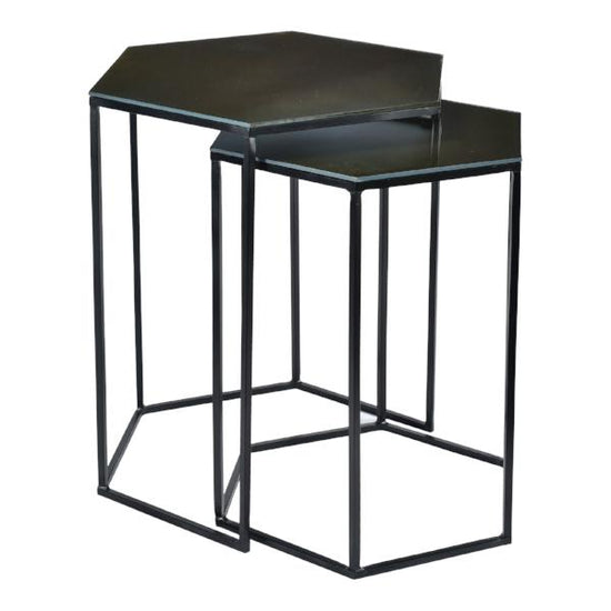Polygon Accent Tables Set Of Two Accent Tables Moe's     Four Hands, Burke Decor, Mid Century Modern Furniture, Old Bones Furniture Company, Old Bones Co, Modern Mid Century, Designer Furniture, https://www.oldbonesco.com/