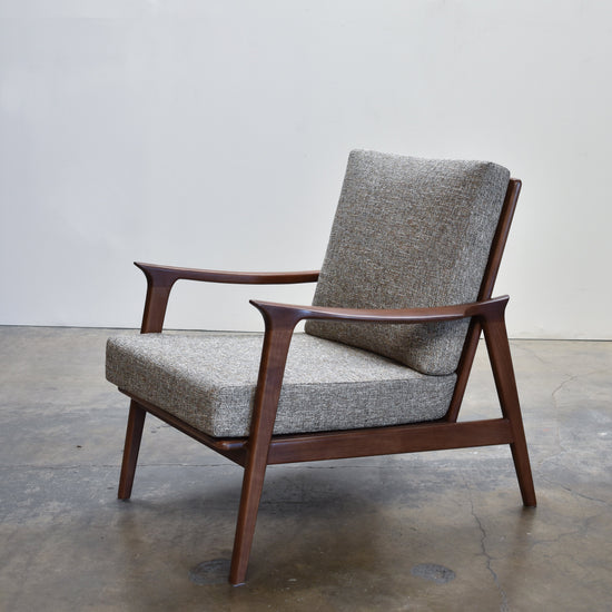Load image into Gallery viewer, Charlotte Walnut Mid Century Modern Accent Chair, Mineral  Gingko Home Furnishings     Four Hands, Burke Decor, Mid Century Modern Furniture, Old Bones Furniture Company, Old Bones Co, Modern Mid Century, Designer Furniture, https://www.oldbonesco.com/
