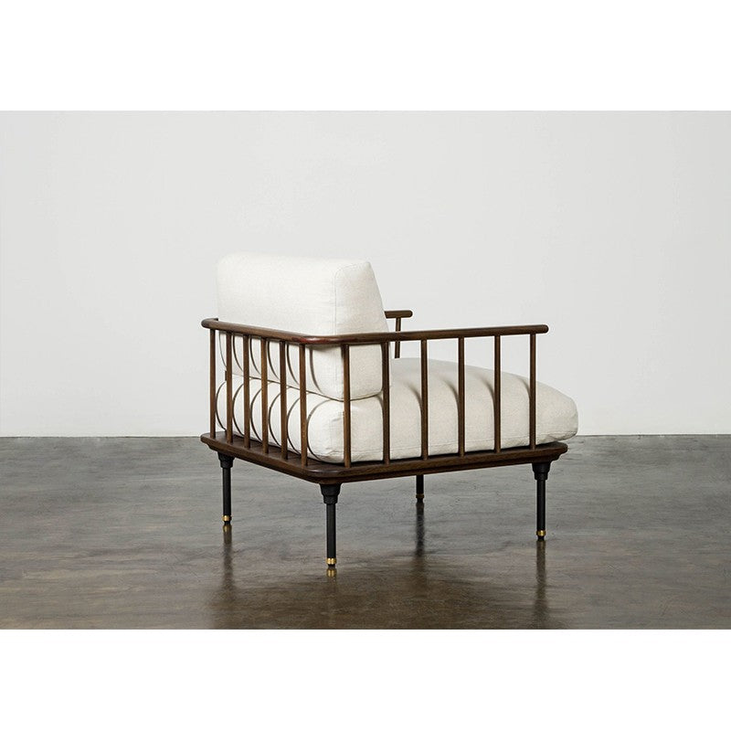 Load image into Gallery viewer, Distrikt Occasional Chair- Dark Oak Lounge Chair District Eight     Four Hands, Burke Decor, Mid Century Modern Furniture, Old Bones Furniture Company, Old Bones Co, Modern Mid Century, Designer Furniture, https://www.oldbonesco.com/
