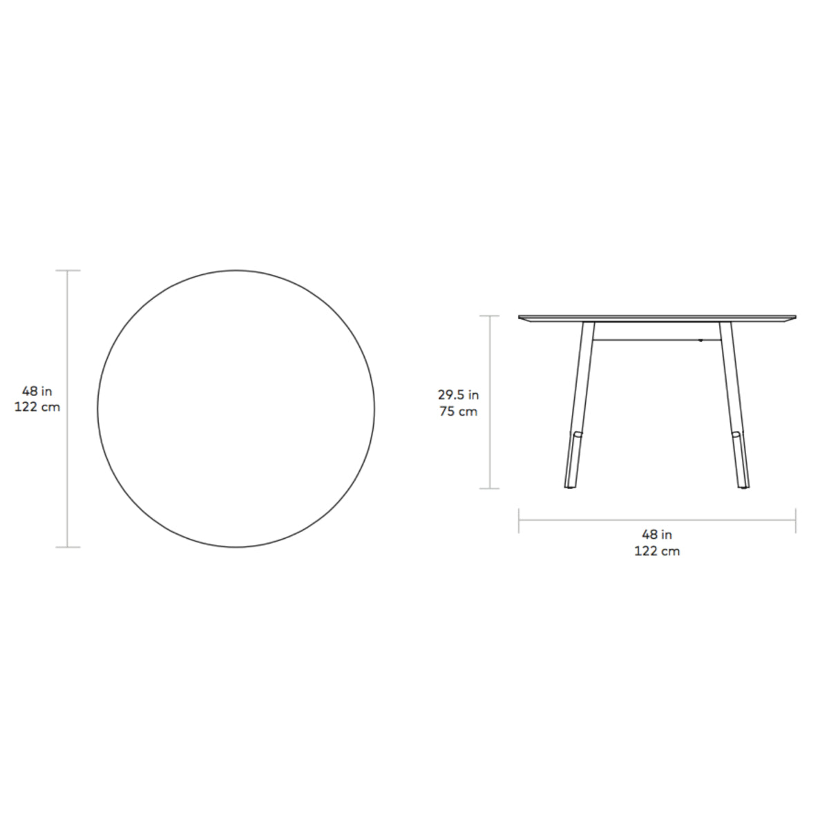 Bracket Dining Table - Round Dining Table Gus*     Four Hands, Burke Decor, Mid Century Modern Furniture, Old Bones Furniture Company, Old Bones Co, Modern Mid Century, Designer Furniture, https://www.oldbonesco.com/