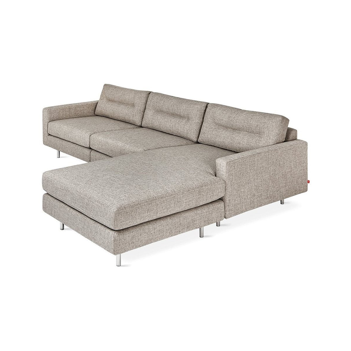 Logan Bi-Sectional Caledon Antler / Stainless SteelSectional Sofa Gus*  Caledon Antler Stainless Steel  Four Hands, Burke Decor, Mid Century Modern Furniture, Old Bones Furniture Company, Old Bones Co, Modern Mid Century, Designer Furniture, https://www.oldbonesco.com/