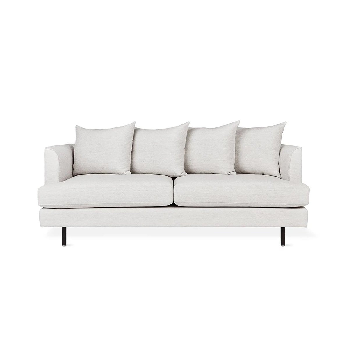 Margot Loft Sofa 72" Thea Moonstone / BlackSofa Gus*  Thea Moonstone Black  Four Hands, Burke Decor, Mid Century Modern Furniture, Old Bones Furniture Company, Old Bones Co, Modern Mid Century, Designer Furniture, https://www.oldbonesco.com/