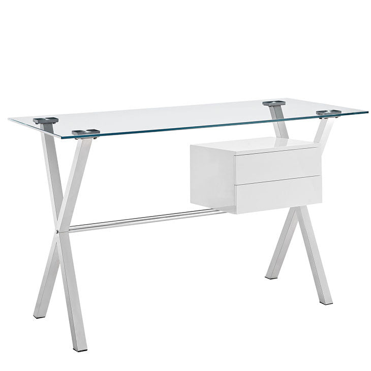 Stasis Office Desk WhiteDesk Modway International  White   Four Hands, Burke Decor, Mid Century Modern Furniture, Old Bones Furniture Company, Old Bones Co, Modern Mid Century, Designer Furniture, https://www.oldbonesco.com/