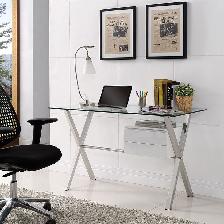 Stasis Office Desk Desk Modway International     Four Hands, Burke Decor, Mid Century Modern Furniture, Old Bones Furniture Company, Old Bones Co, Modern Mid Century, Designer Furniture, https://www.oldbonesco.com/