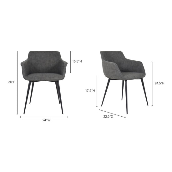 Load image into Gallery viewer, Ronda Arm Chair-M2 Dining Chairs Moe&amp;#39;s     Four Hands, Burke Decor, Mid Century Modern Furniture, Old Bones Furniture Company, Old Bones Co, Modern Mid Century, Designer Furniture, https://www.oldbonesco.com/
