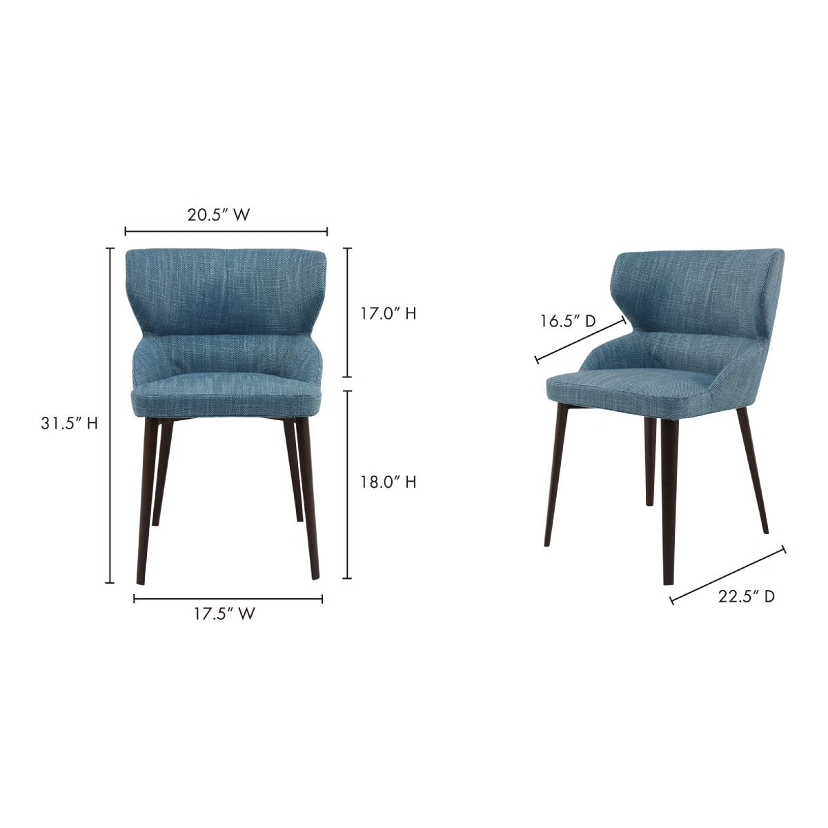 Skylar Dining Chair Dining Chairs Moe's     Four Hands, Burke Decor, Mid Century Modern Furniture, Old Bones Furniture Company, Old Bones Co, Modern Mid Century, Designer Furniture, https://www.oldbonesco.com/