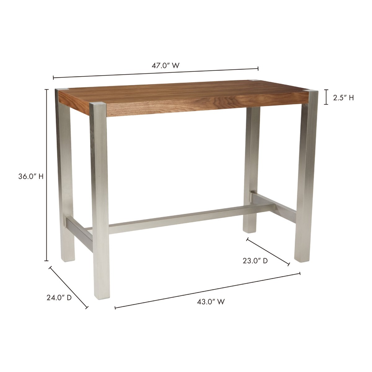 Load image into Gallery viewer, Riva Counter table Counter Tables Moe&amp;#39;s     Four Hands, Burke Decor, Mid Century Modern Furniture, Old Bones Furniture Company, Old Bones Co, Modern Mid Century, Designer Furniture, https://www.oldbonesco.com/
