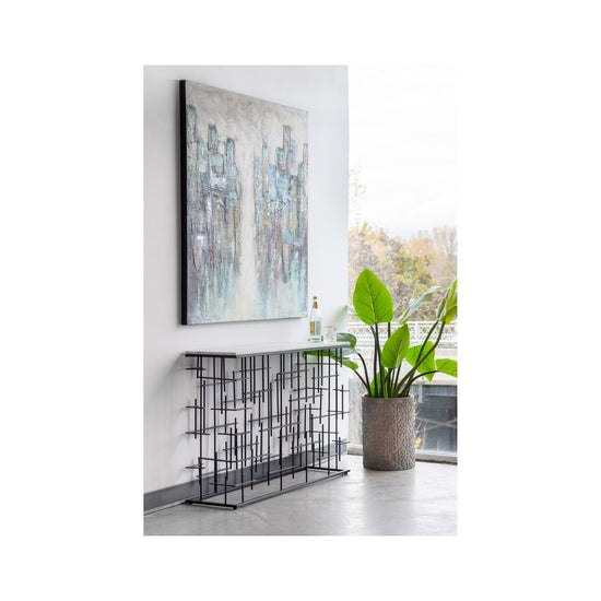 Load image into Gallery viewer, Matrix Console Table Console Tables Moe&amp;#39;s     Four Hands, Burke Decor, Mid Century Modern Furniture, Old Bones Furniture Company, Old Bones Co, Modern Mid Century, Designer Furniture, https://www.oldbonesco.com/
