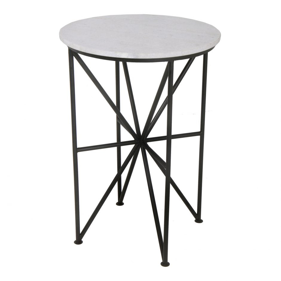 Load image into Gallery viewer, Quadrant Marble Accent Table Table Moe&amp;#39;s     Four Hands, Burke Decor, Mid Century Modern Furniture, Old Bones Furniture Company, Old Bones Co, Modern Mid Century, Designer Furniture, https://www.oldbonesco.com/
