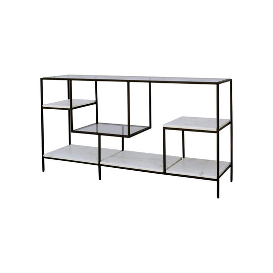 Banswara Marble Display Shelf Bookshelves Moe's     Four Hands, Burke Decor, Mid Century Modern Furniture, Old Bones Furniture Company, Old Bones Co, Modern Mid Century, Designer Furniture, https://www.oldbonesco.com/