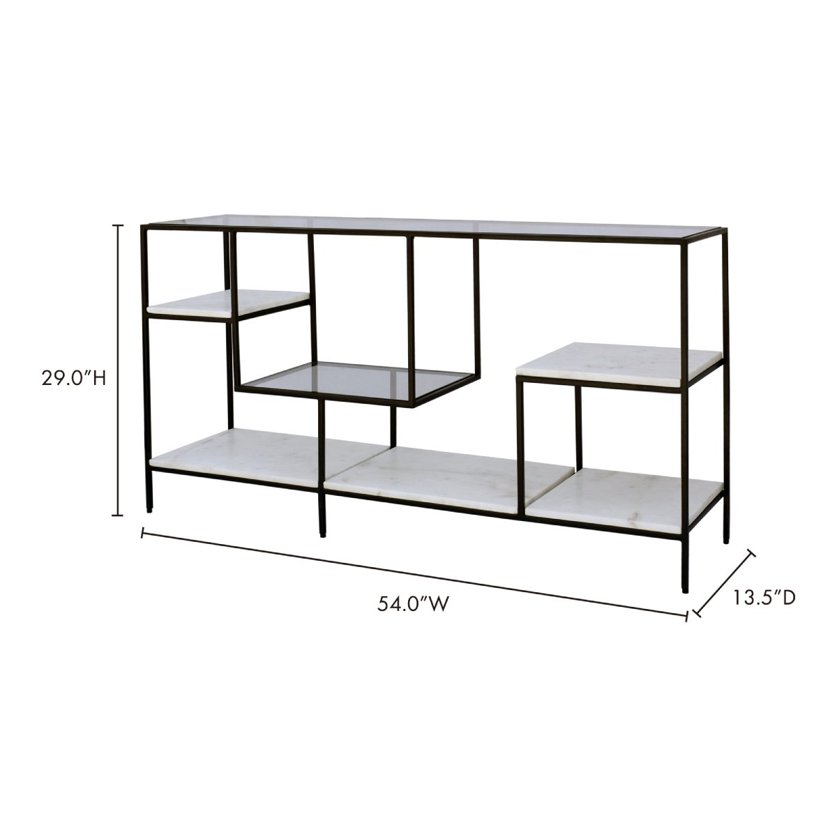 Banswara Marble Display Shelf Bookshelves Moe's     Four Hands, Burke Decor, Mid Century Modern Furniture, Old Bones Furniture Company, Old Bones Co, Modern Mid Century, Designer Furniture, https://www.oldbonesco.com/