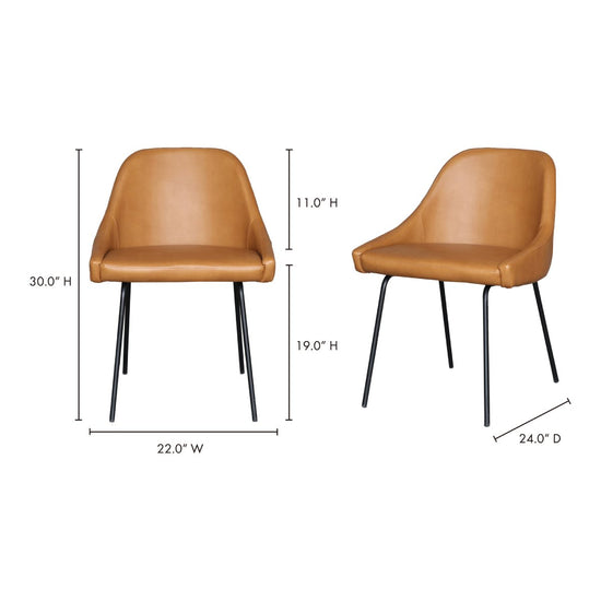 Load image into Gallery viewer, Blaze Dining Chair Dining Chairs Moe&amp;#39;s     Four Hands, Burke Decor, Mid Century Modern Furniture, Old Bones Furniture Company, Old Bones Co, Modern Mid Century, Designer Furniture, https://www.oldbonesco.com/
