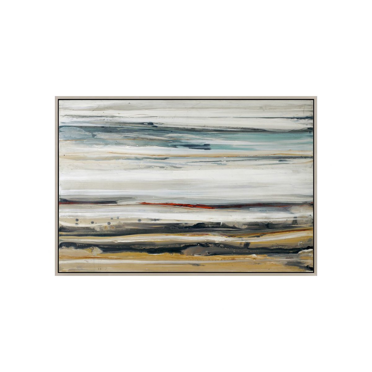 Load image into Gallery viewer, Color Swathe Wall Decor W/Frame Large Paintings Moe&amp;#39;s     Four Hands, Burke Decor, Mid Century Modern Furniture, Old Bones Furniture Company, Old Bones Co, Modern Mid Century, Designer Furniture, https://www.oldbonesco.com/
