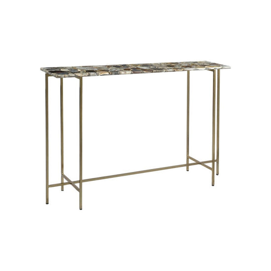 Load image into Gallery viewer, Agate Console Table Console Tables Moe&amp;#39;s     Four Hands, Burke Decor, Mid Century Modern Furniture, Old Bones Furniture Company, Old Bones Co, Modern Mid Century, Designer Furniture, https://www.oldbonesco.com/
