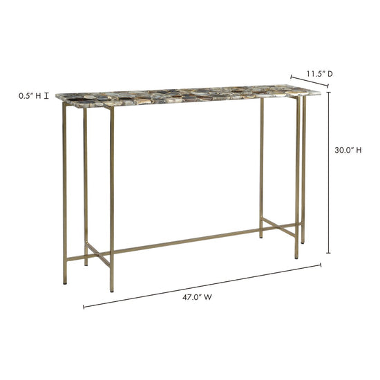 Agate Console Table Console Tables Moe's     Four Hands, Burke Decor, Mid Century Modern Furniture, Old Bones Furniture Company, Old Bones Co, Modern Mid Century, Designer Furniture, https://www.oldbonesco.com/
