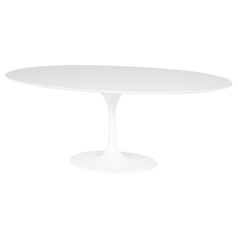 Echo Dining Table White 77"Dining Table Nuevo  White 77"   Four Hands, Mid Century Modern Furniture, Old Bones Furniture Company, Old Bones Co, Modern Mid Century, Designer Furniture, https://www.oldbonesco.com/