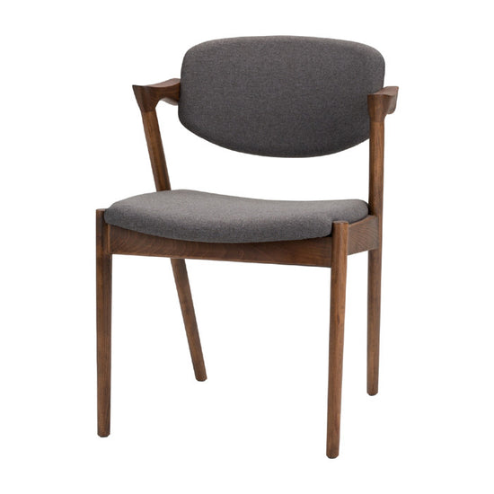 Kalli Grey Fabric Dining Chair Dining Chair Nuevo     Four Hands, Burke Decor, Mid Century Modern Furniture, Old Bones Furniture Company, Old Bones Co, Modern Mid Century, Designer Furniture, https://www.oldbonesco.com/