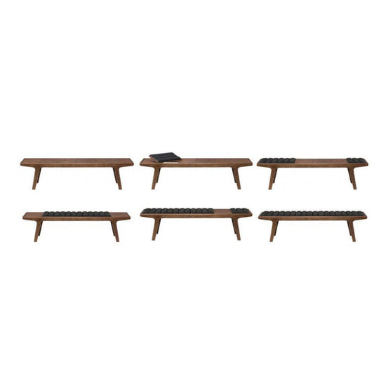 Load image into Gallery viewer, Lucien Bench BENCH Nuevo     Four Hands, Burke Decor, Mid Century Modern Furniture, Old Bones Furniture Company, Old Bones Co, Modern Mid Century, Designer Furniture, https://www.oldbonesco.com/
