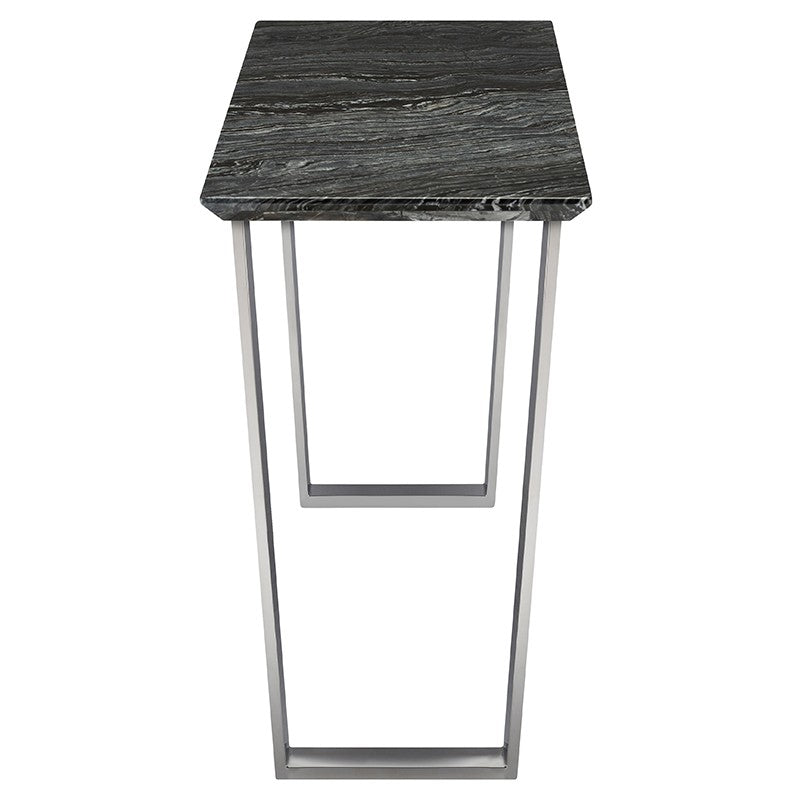 Load image into Gallery viewer, Catrine Black Stone Console Table Console Table Nuevo     Four Hands, Burke Decor, Mid Century Modern Furniture, Old Bones Furniture Company, Old Bones Co, Modern Mid Century, Designer Furniture, https://www.oldbonesco.com/

