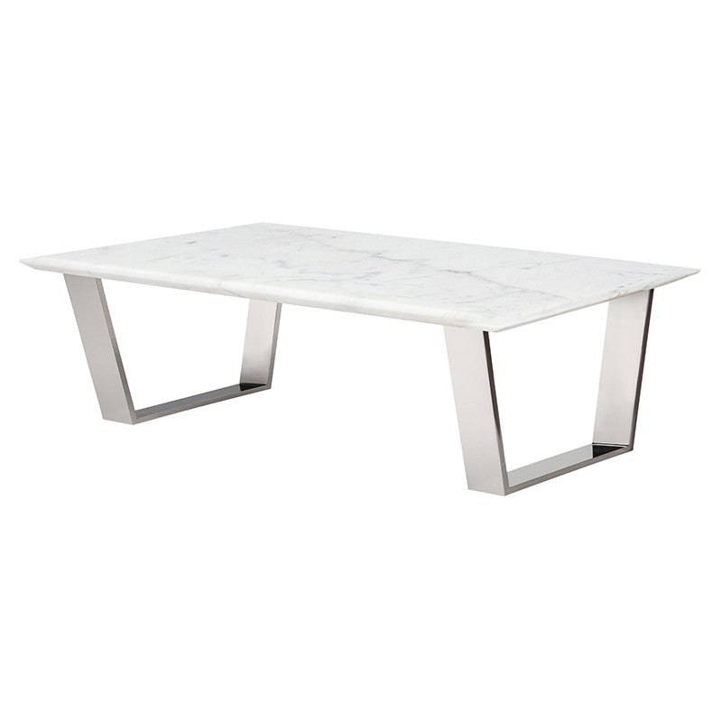 Catrine Coffee Table - White Coffee Table Nuevo     Four Hands, Burke Decor, Mid Century Modern Furniture, Old Bones Furniture Company, Old Bones Co, Modern Mid Century, Designer Furniture, https://www.oldbonesco.com/