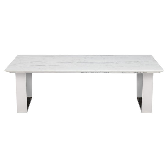 Catrine Coffee Table - White Coffee Table Nuevo     Four Hands, Burke Decor, Mid Century Modern Furniture, Old Bones Furniture Company, Old Bones Co, Modern Mid Century, Designer Furniture, https://www.oldbonesco.com/