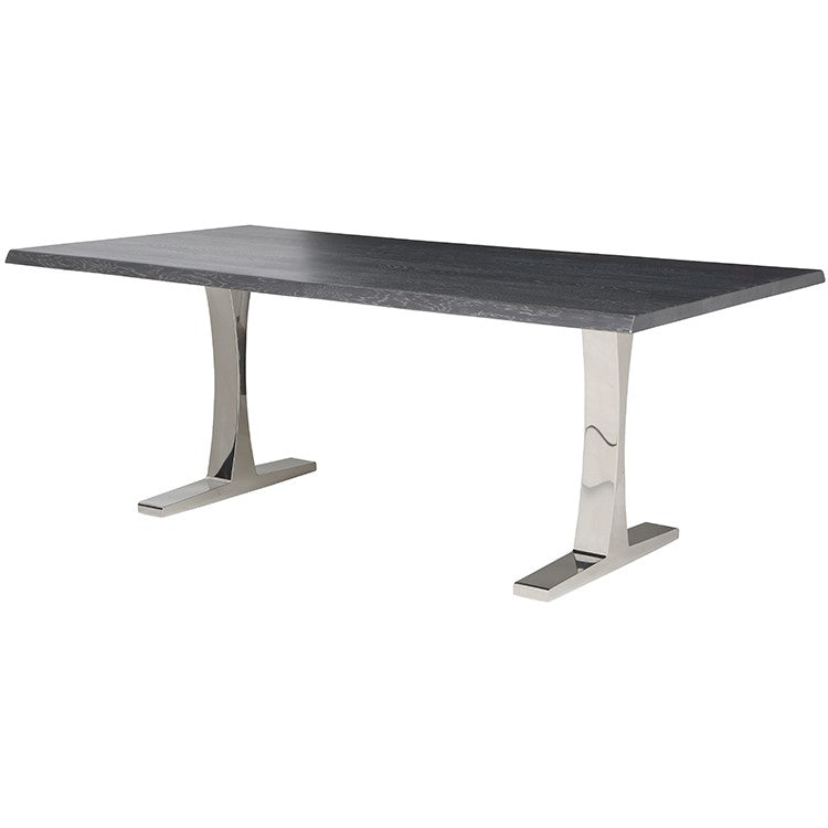 Toulouse Oxidized Grey Wood Dining Table TABLE Nuevo     Four Hands, Burke Decor, Mid Century Modern Furniture, Old Bones Furniture Company, Old Bones Co, Modern Mid Century, Designer Furniture, https://www.oldbonesco.com/
