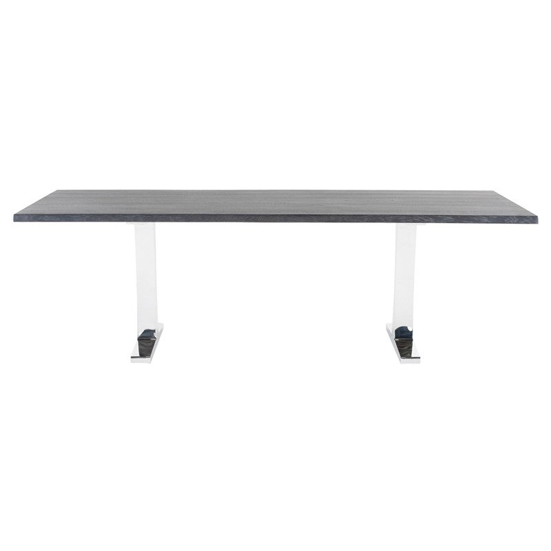 Toulouse Oxidized Grey Wood Dining Table TABLE Nuevo     Four Hands, Burke Decor, Mid Century Modern Furniture, Old Bones Furniture Company, Old Bones Co, Modern Mid Century, Designer Furniture, https://www.oldbonesco.com/