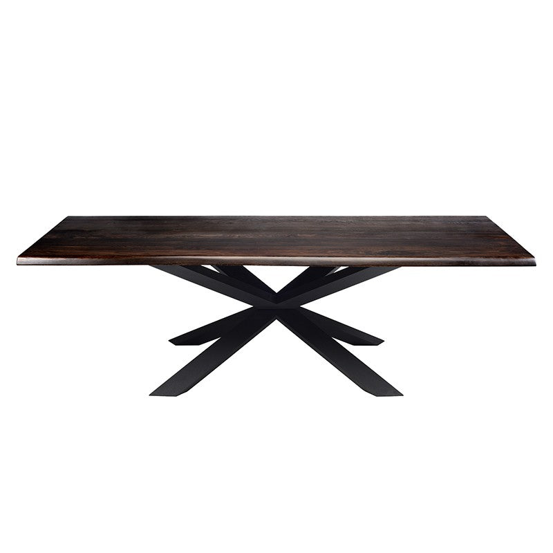 Couture Seared Wood Dining Table Small / Matte BlackDining Table Nuevo  Small Matte Black  Four Hands, Mid Century Modern Furniture, Old Bones Furniture Company, Old Bones Co, Modern Mid Century, Designer Furniture, https://www.oldbonesco.com/