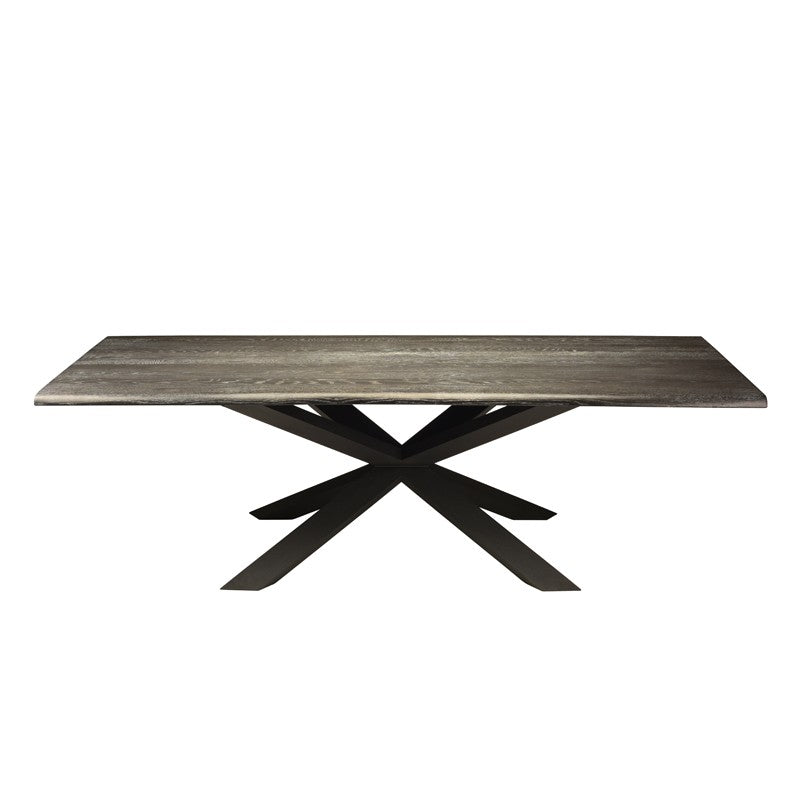 Load image into Gallery viewer, Couture Oxidized Grey Wood Dining Table Small / Matte BlackDining Table Nuevo  Small Matte Black  Four Hands, Mid Century Modern Furniture, Old Bones Furniture Company, Old Bones Co, Modern Mid Century, Designer Furniture, https://www.oldbonesco.com/
