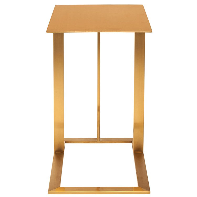 Celine Gold Metal Side Table Side Table Nuevo     Four Hands, Burke Decor, Mid Century Modern Furniture, Old Bones Furniture Company, Old Bones Co, Modern Mid Century, Designer Furniture, https://www.oldbonesco.com/