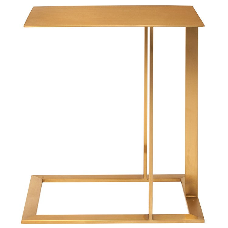 Celine Gold Metal Side Table Side Table Nuevo     Four Hands, Burke Decor, Mid Century Modern Furniture, Old Bones Furniture Company, Old Bones Co, Modern Mid Century, Designer Furniture, https://www.oldbonesco.com/
