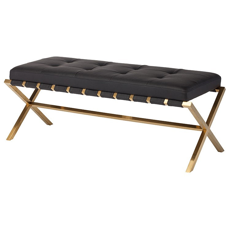 Auguste Bench Bench Nuevo     Four Hands, Burke Decor, Mid Century Modern Furniture, Old Bones Furniture Company, Old Bones Co, Modern Mid Century, Designer Furniture, https://www.oldbonesco.com/