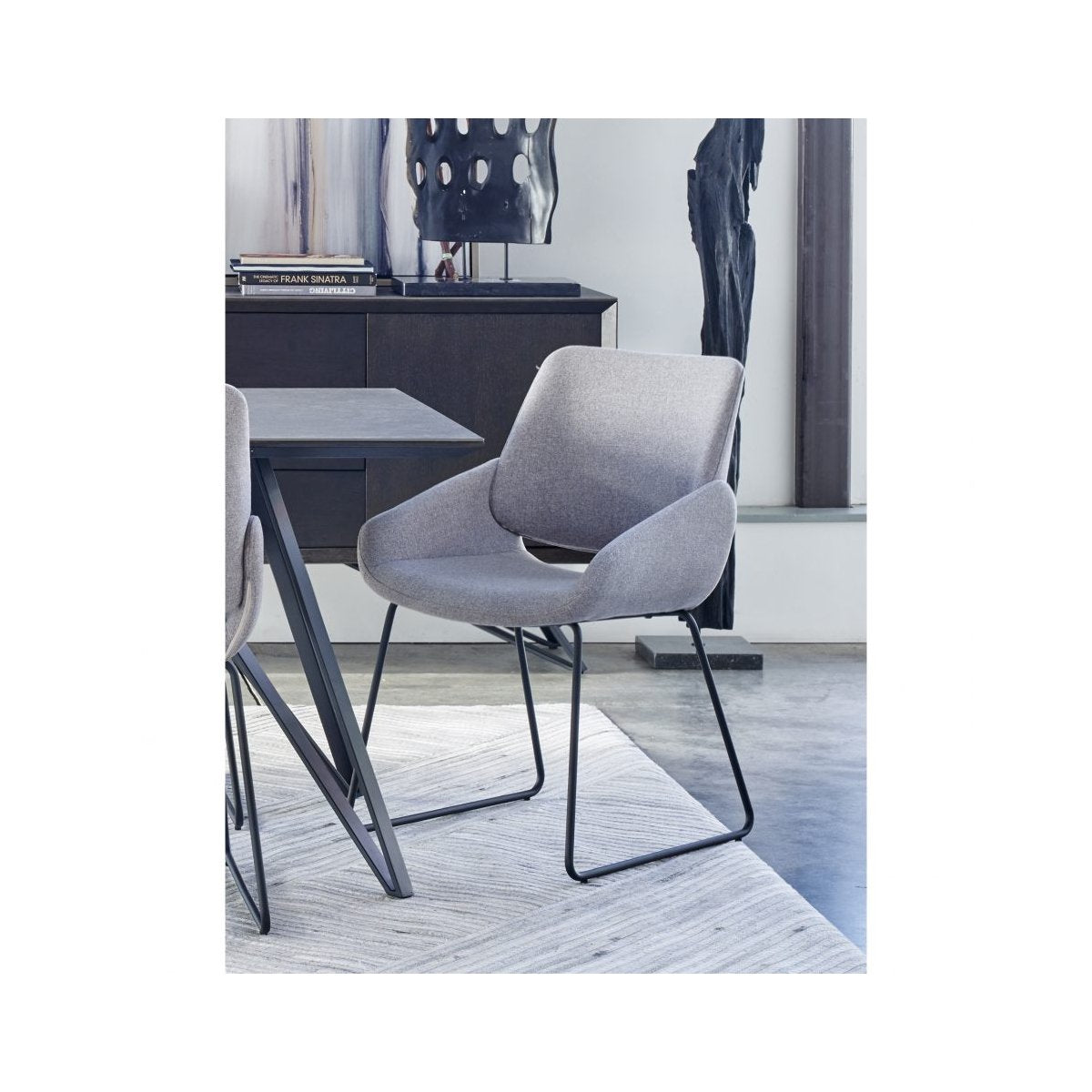 Load image into Gallery viewer, Lisboa Dining Chair Light Grey Dining Chairs Moe&amp;#39;s     Four Hands, Burke Decor, Mid Century Modern Furniture, Old Bones Furniture Company, Old Bones Co, Modern Mid Century, Designer Furniture, https://www.oldbonesco.com/
