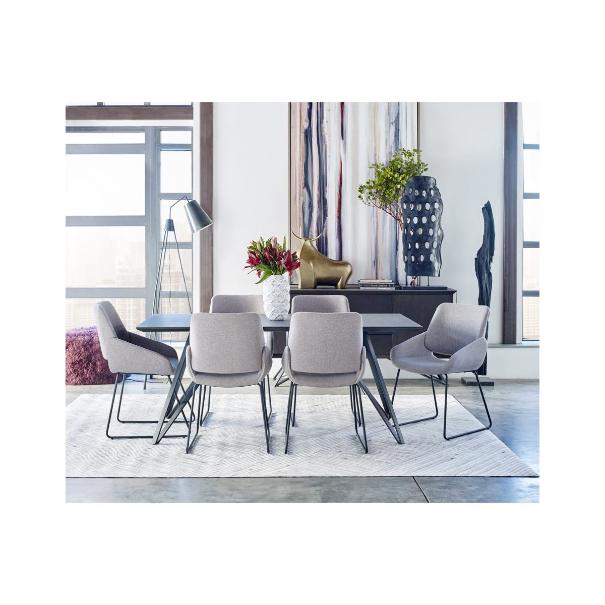 Lisboa Dining Chair Light Grey Dining Chairs Moe's     Four Hands, Burke Decor, Mid Century Modern Furniture, Old Bones Furniture Company, Old Bones Co, Modern Mid Century, Designer Furniture, https://www.oldbonesco.com/