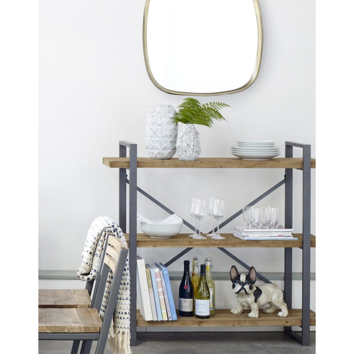 Lex 3 Level Shelf Natural Bookshelves Moe's     Four Hands, Burke Decor, Mid Century Modern Furniture, Old Bones Furniture Company, Old Bones Co, Modern Mid Century, Designer Furniture, https://www.oldbonesco.com/