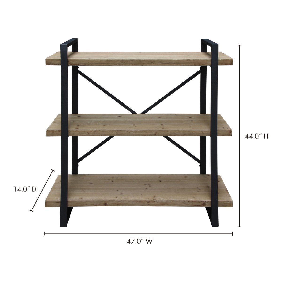 Lex 3 Level Shelf Natural Bookshelves Moe's     Four Hands, Burke Decor, Mid Century Modern Furniture, Old Bones Furniture Company, Old Bones Co, Modern Mid Century, Designer Furniture, https://www.oldbonesco.com/