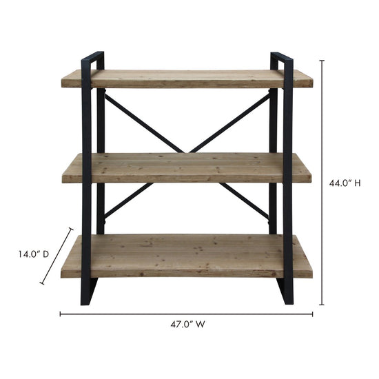 Lex 3 Level Shelf Natural Bookshelves Moe's     Four Hands, Burke Decor, Mid Century Modern Furniture, Old Bones Furniture Company, Old Bones Co, Modern Mid Century, Designer Furniture, https://www.oldbonesco.com/